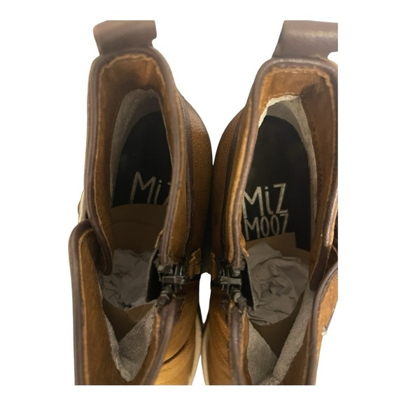 Miz Mooz Karima Leather Brown Western Ankle Buckle Boot Bootie EU 40 NIB - Picture 8 of 13